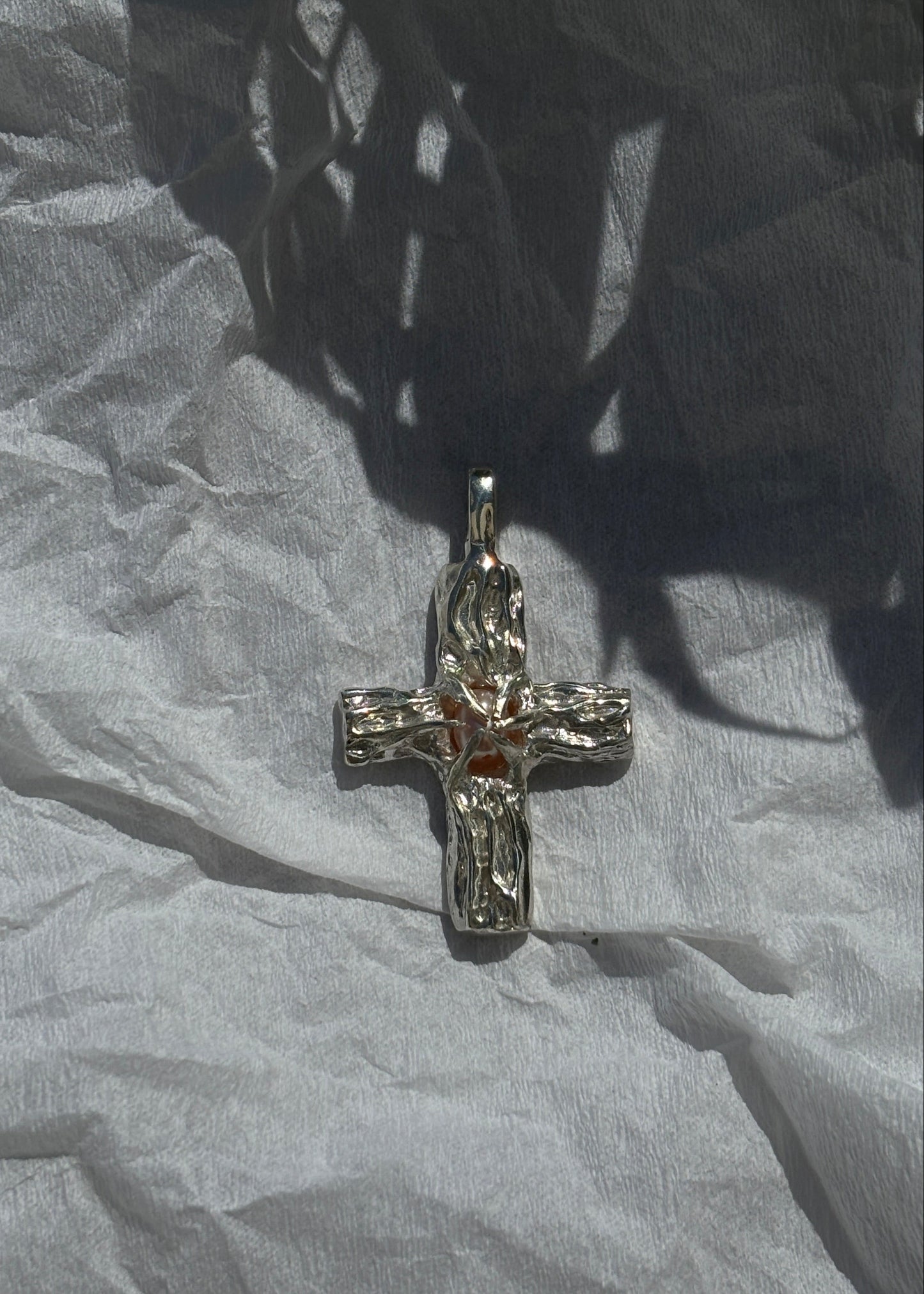 The Opaline Cross Pendant (No Chain Included)