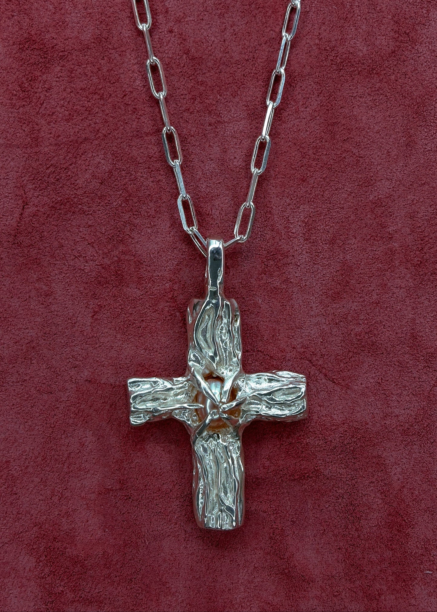 The Opaline Cross Pendant (No Chain Included)