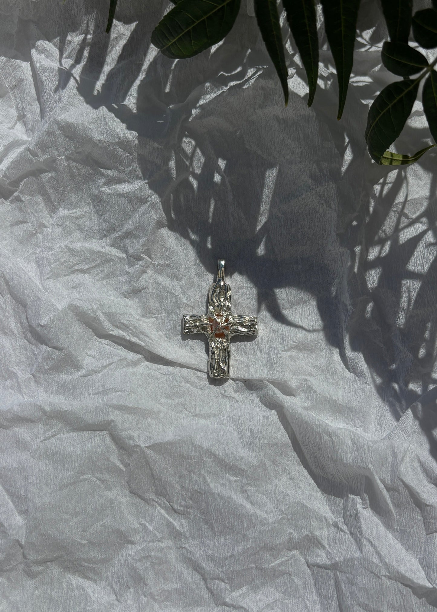 The Opaline Cross Pendant (No Chain Included)