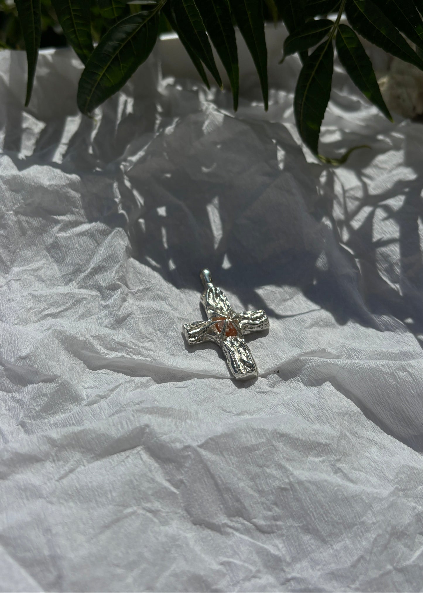 The Opaline Cross Pendant (No Chain Included)